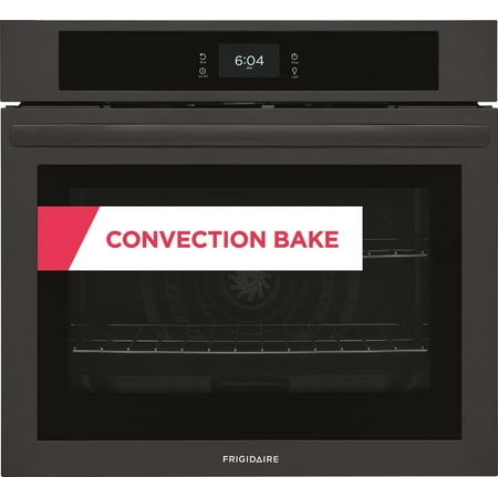 Frigidaire - 30" Built-in Single Electric Wall Oven with Fan Convection - Black
