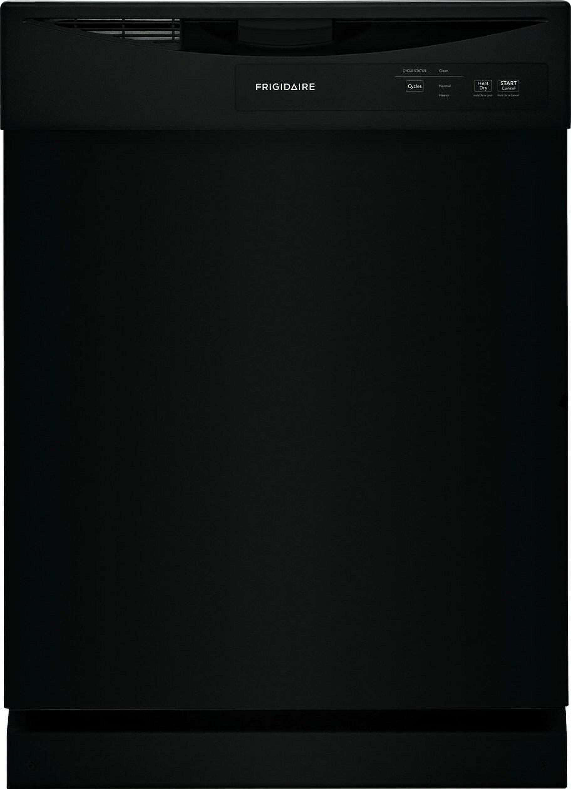 Frigidaire 24" Wide Front-Control Dishwasher, Black