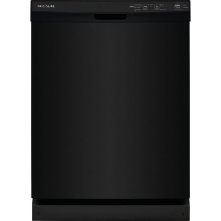 Frigidaire - 24" Front Control Built-In Plastic Tub Dishwasher with MaxDry 54 dBA - Black