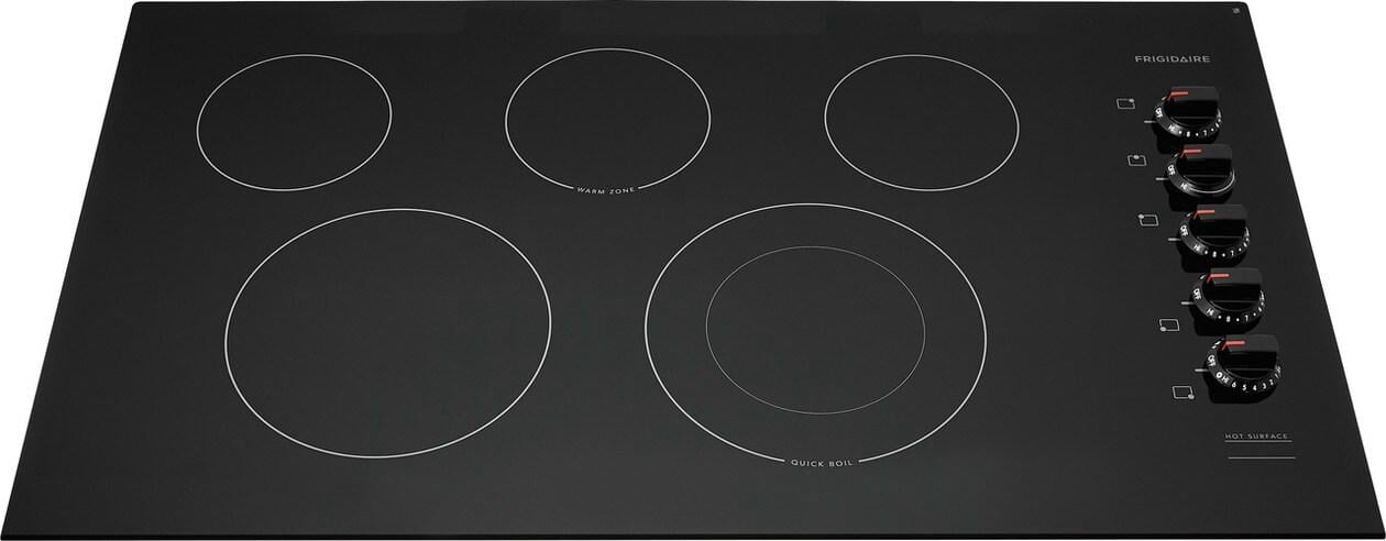 Frigidaire Ffec3625u 37" Wide 5 Burner Electric Cooktop - Black