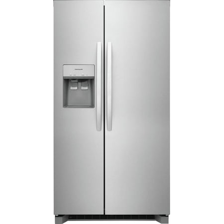 Frigidaire - 36 in. Wide 22.3 Cu. Ft. Side-by-Side Counter-Depth Refrigerator - Stainless Steel