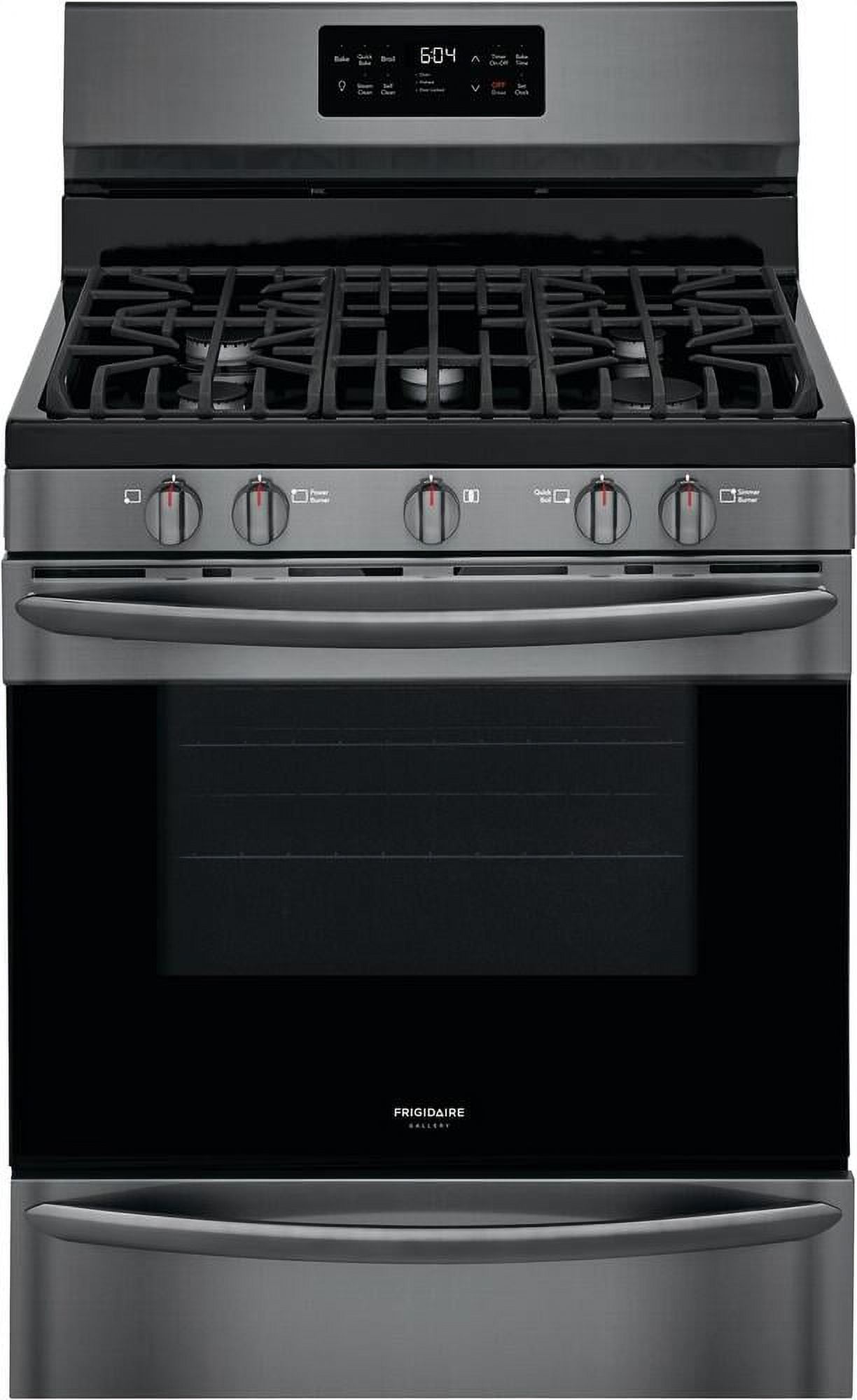 "Frigidaire GCRG3038AD 30"""" Gallery Series Black Stainless Steel