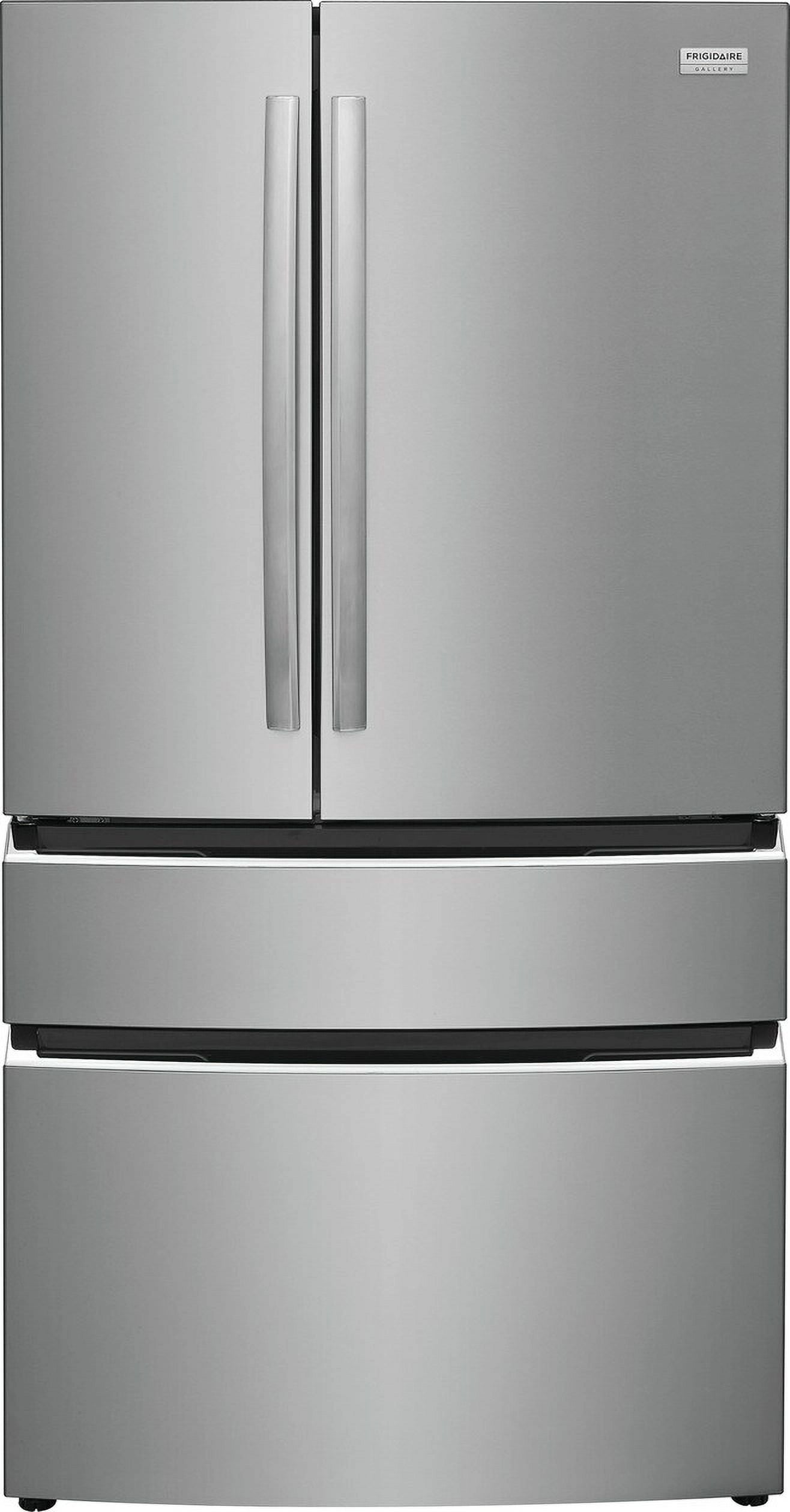 Elegant 36" Smart French Door Refrigerator with Ice Maker in Stainless Steel
