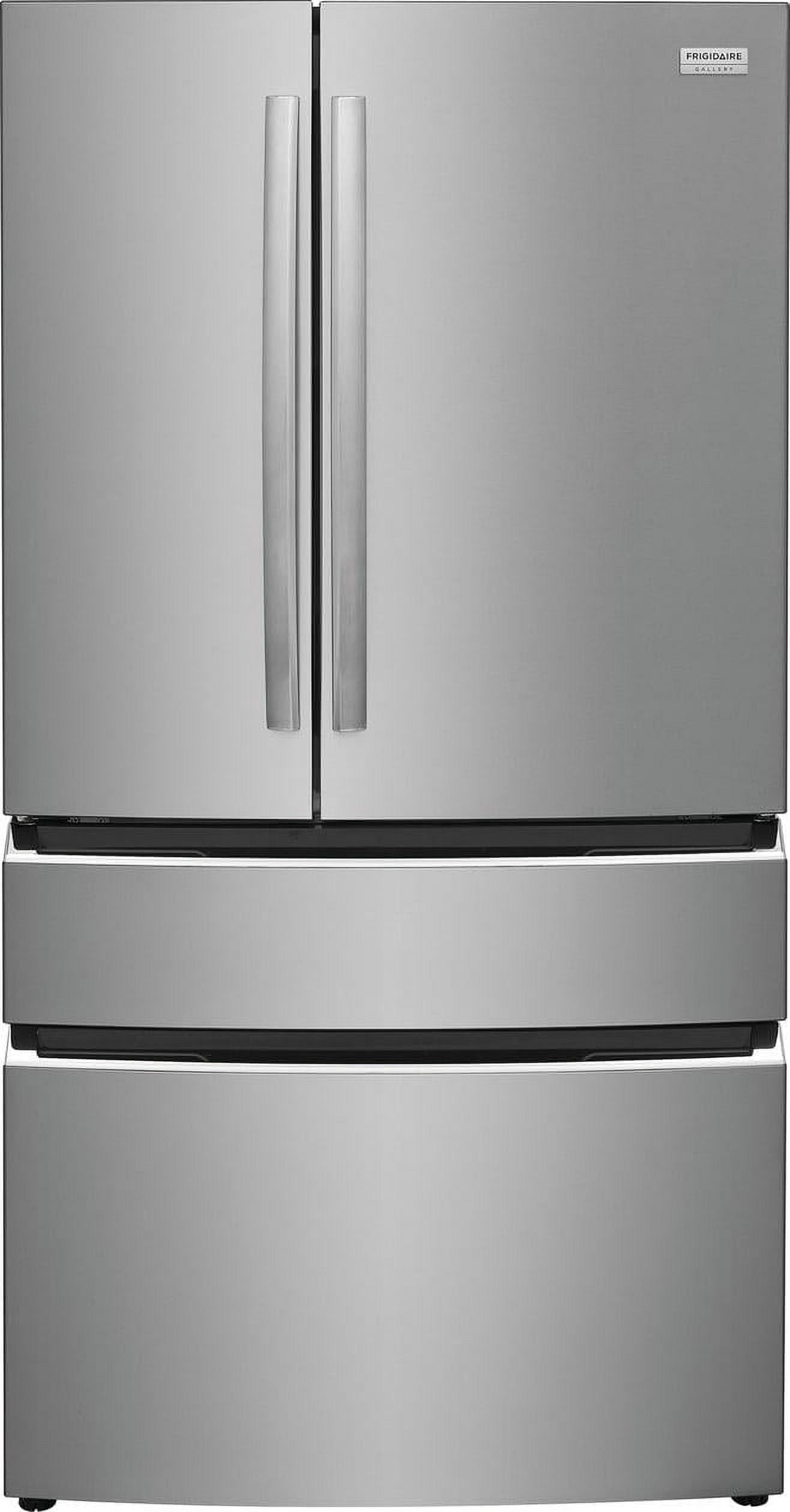 Elegant 36" Smart French Door Refrigerator with Ice Maker in Stainless Steel