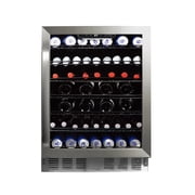 Frigidaire Gallery 24" Beverage Refrigerator with Glass Door, Holds 166 Cans or 56 Bottles, Built in or Freestanding Under Counter Beverage Fridge with LED Light