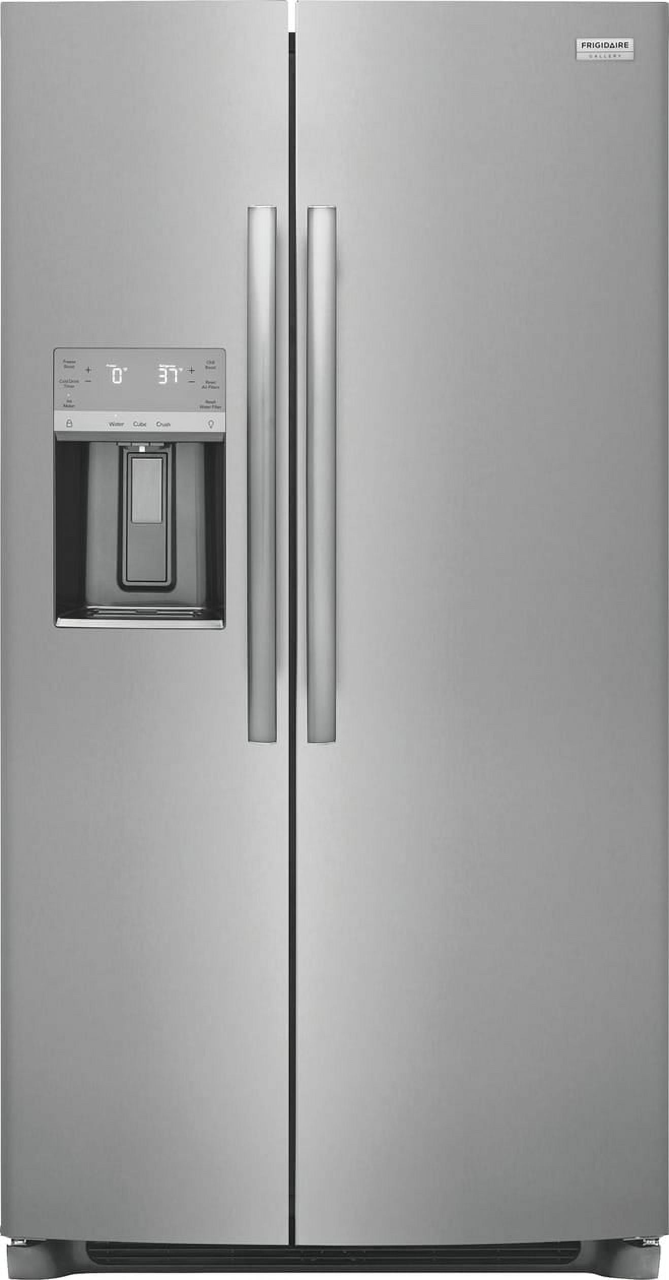 Frigidaire Gallery GRSS2652AF 25.6 Cu Ft Side-by-Side Refrigerator, Stainless Steel