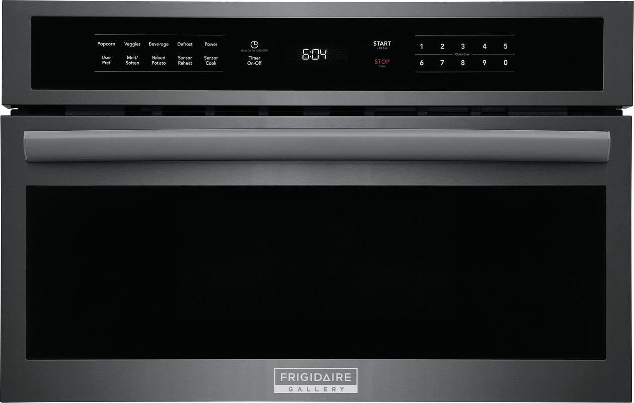 Frigidaire Gallery 30" Built-In Microwave Oven with Drop-Down Door, Black Stainless Steel