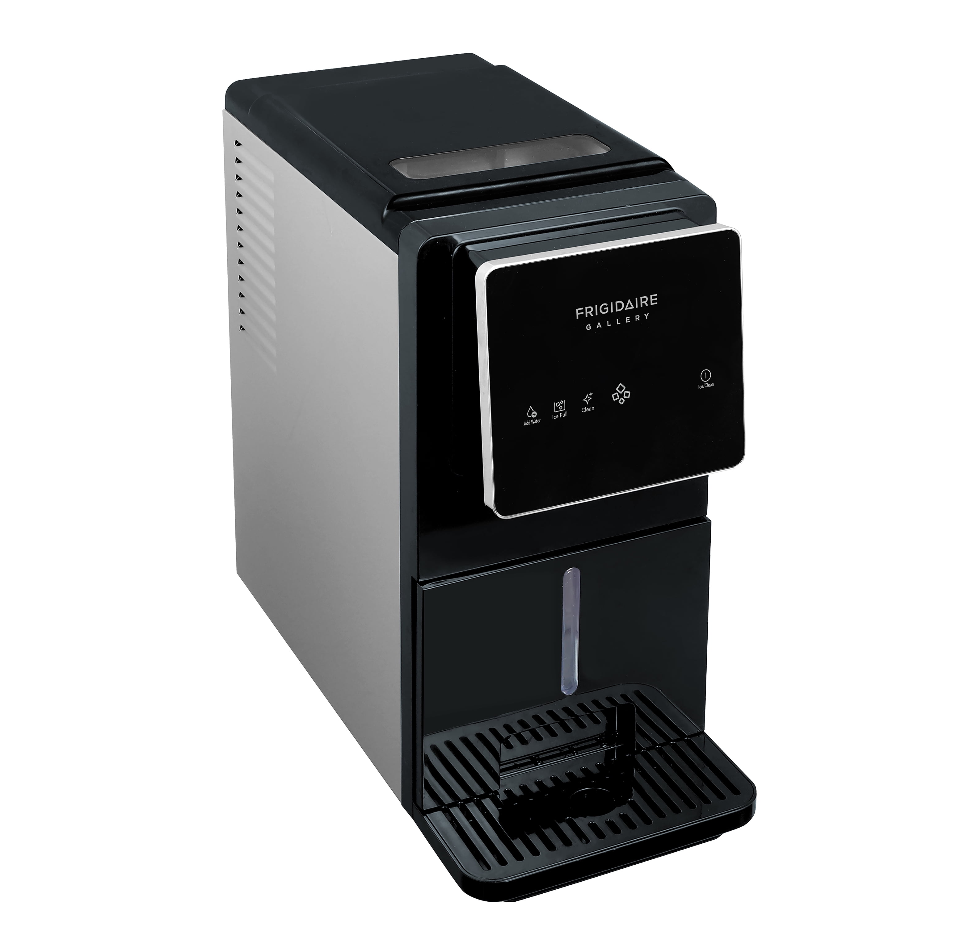 Frigidaire Gallery 33 lbs. Touchscreen Nugget Ice Maker with Dispenser, Self-Cleaning Countertop Ice Machine, Black