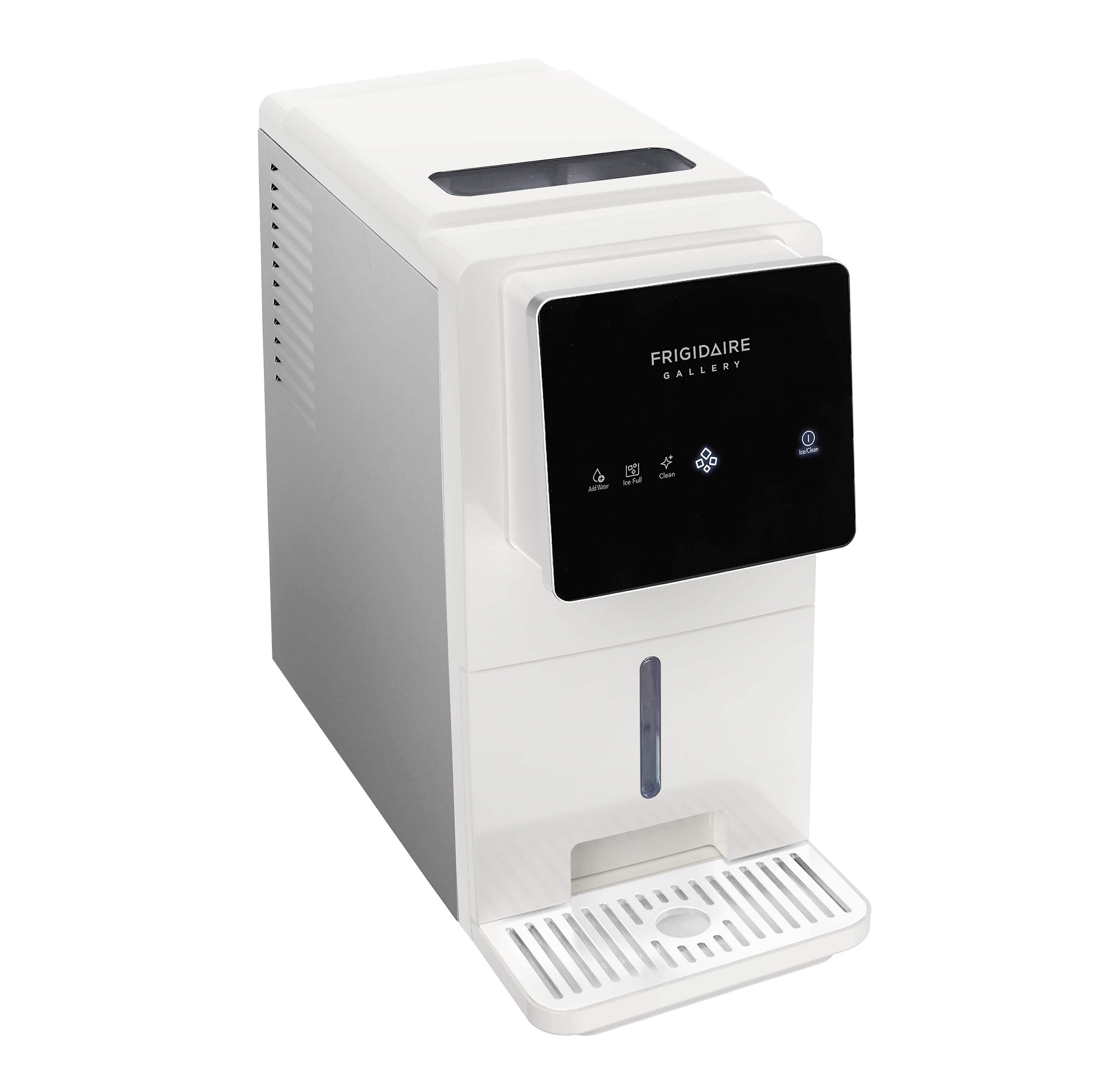 Frigidaire Gallery 33 lbs. Touchscreen Nugget Ice Maker with Dispenser, Self-Cleaning Countertop Ice Machine, White