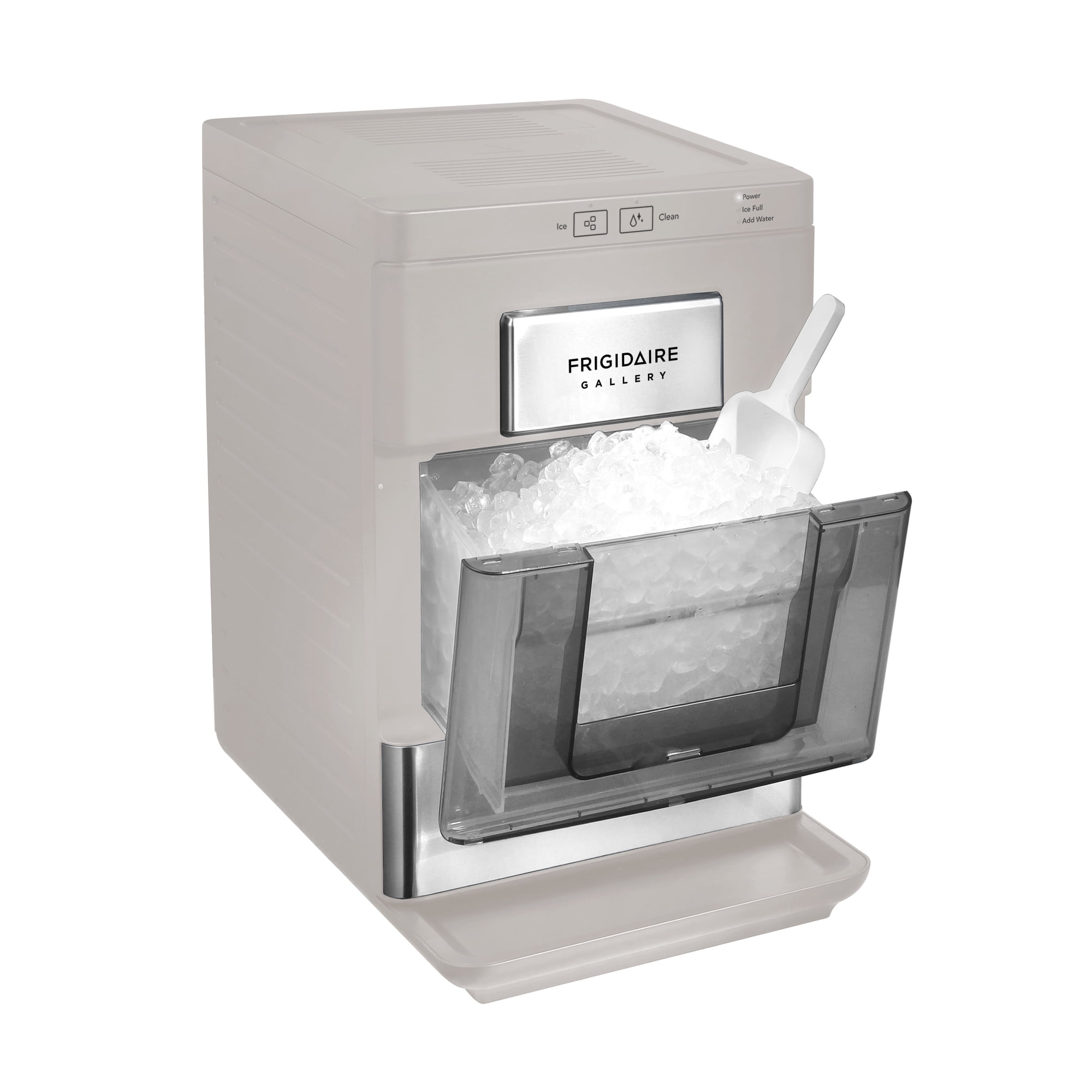 Frigidaire Gallery, 33 lbs. Touchscreen Nugget Ice Maker, Stainless Steel Accent, Grey, EFIC220