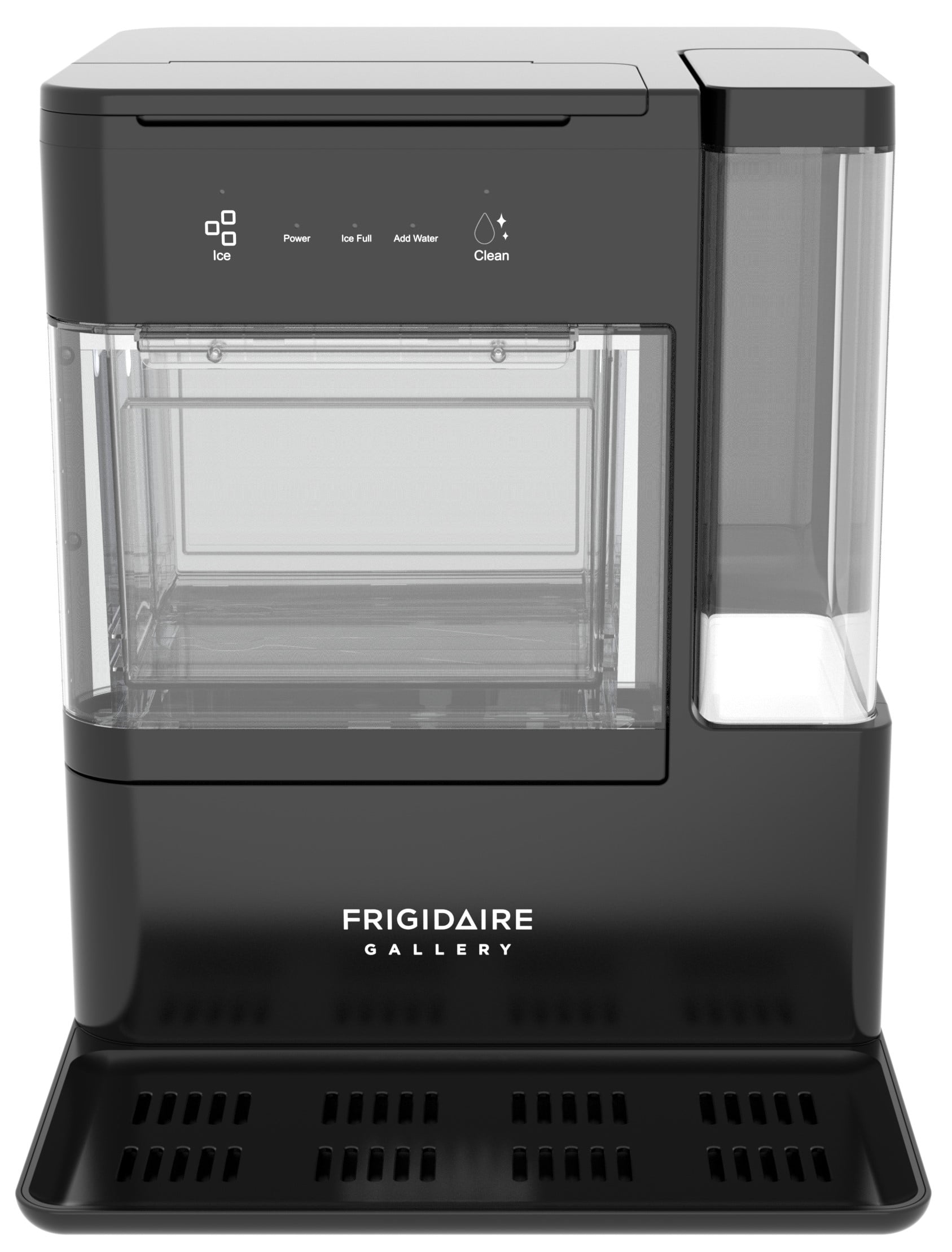 Frigidaire Gallery 38 lbs. Countertop Nugget Ice Maker, Portable Ice Machine with Removable Water Tank, Electronic Controls, Black