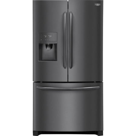 Frigidaire - Gallery 21.7 Cu. Ft. French Door Refrigerator - Black Stainless Steel
