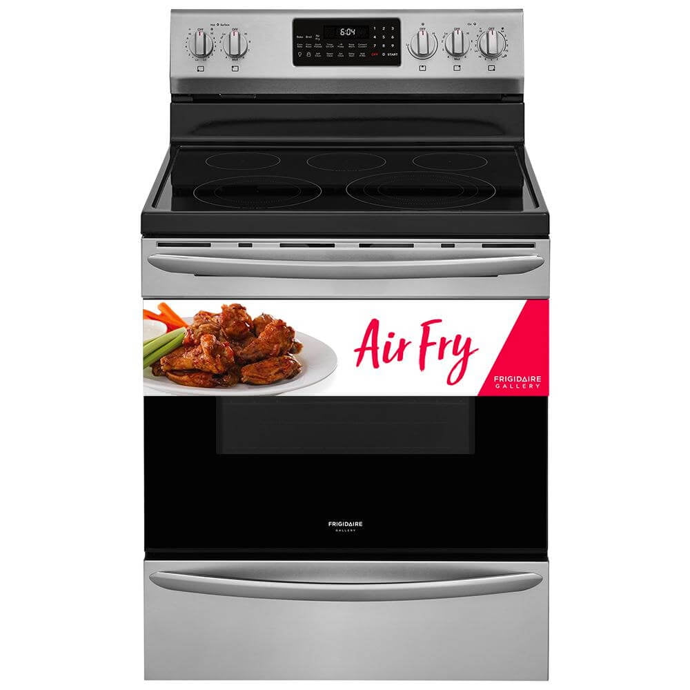 Frigidaire Gallery GCRE3060AF 5.7 Cu.Ft. Stainless Electric Range with Air  Fry - Walmart.com