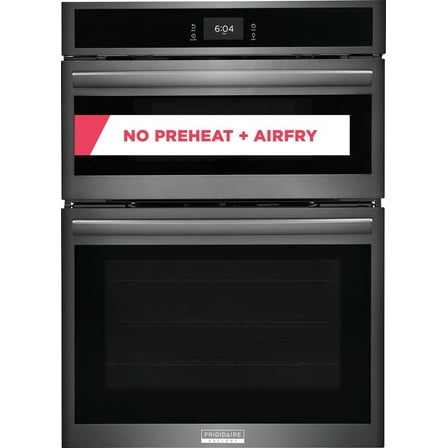 Frigidaire Gallery GCWM3067AD 30 inch Black Stainless Wall Oven and Microwave Combination