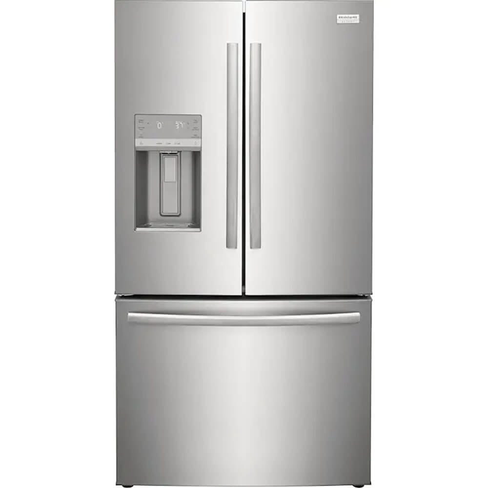  Thomson TFR725 2 Door Apartment Size Refrigerator with Freezer  and Rounded Chrome Corners, 7.5 cu. ft, Platinum, Stainless : Appliances