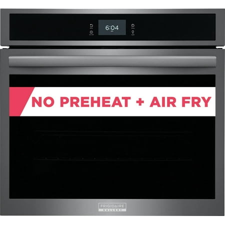 Frigidaire - Gallery 30" Built-in Single Electric Wall Oven with Total Convection - Black Stainless Steel