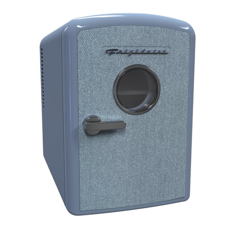 Frigidaire 9-Can Mini Fridge Cooler, Denim Door, EFMIS199-LIGHTDENIM