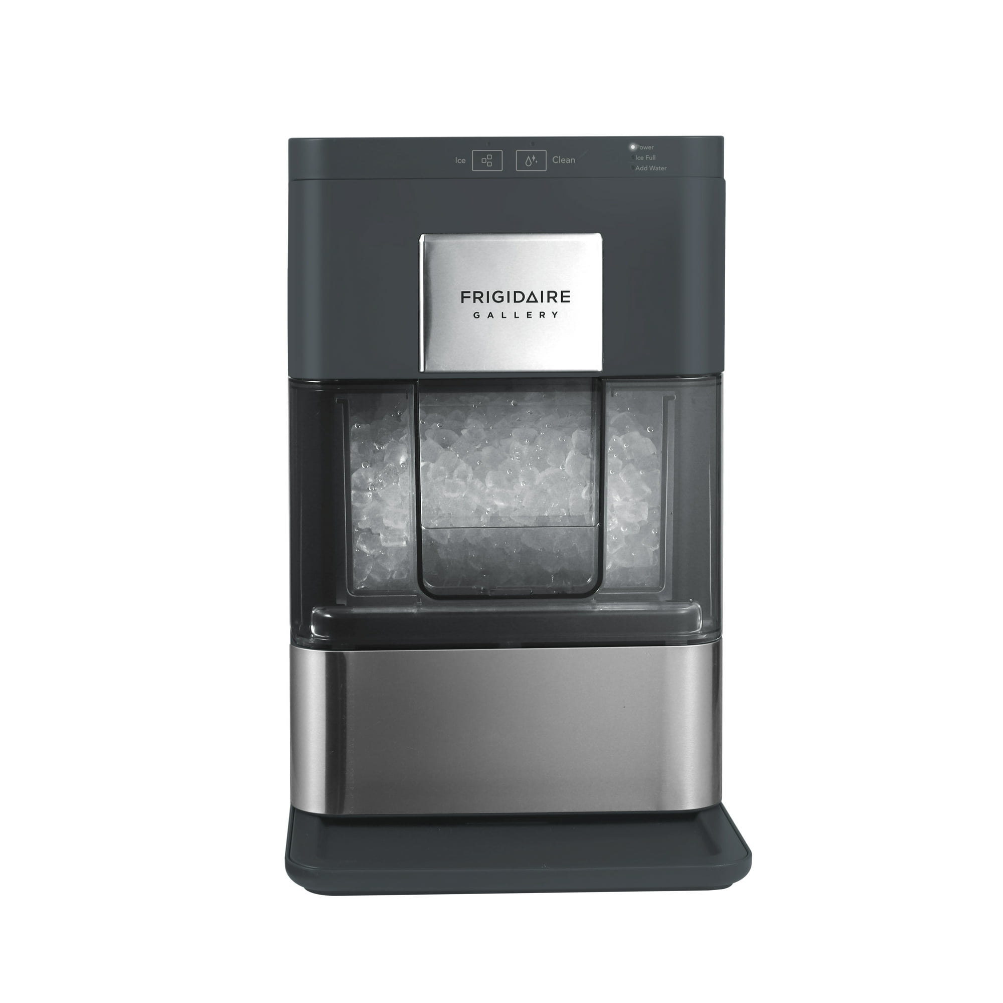 Frigidaire Gallery 44 lbs. Nugget Ice Maker, Self-Cleaning Countertop Soft Pellet Ice Machine with Touchscreen Controls, Black
