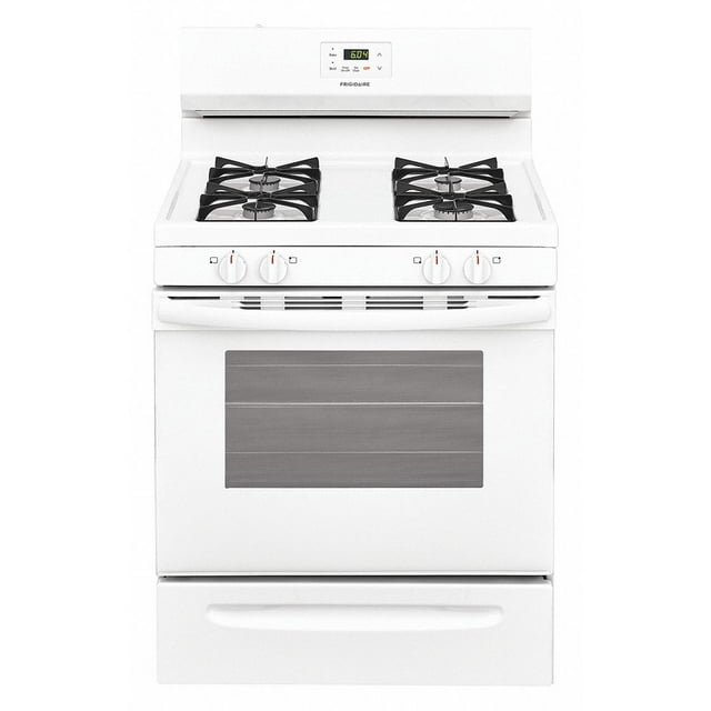 "Frigidaire Oven Range,Natural Gas,White FCRG3015AW"