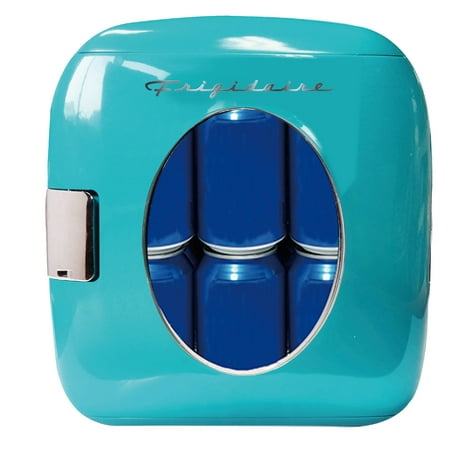 Frigidaire Portable Retro 12-Can Mini Beverage/Skincare Refrigerator, EFMIS462, Blue