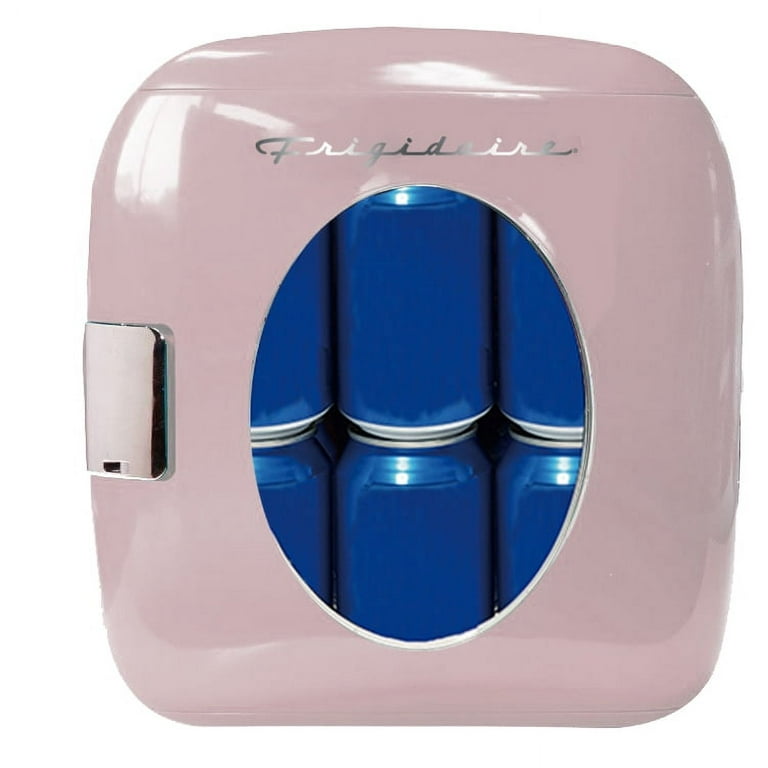 Frigidaire EFMIS462-PINK 12 Can Retro Mini Portable Personal Fridge/Cooler,  Pink EFMIS175-BLUE Portable Mini Fridge-Retro Extra Large 9-Can Travel
