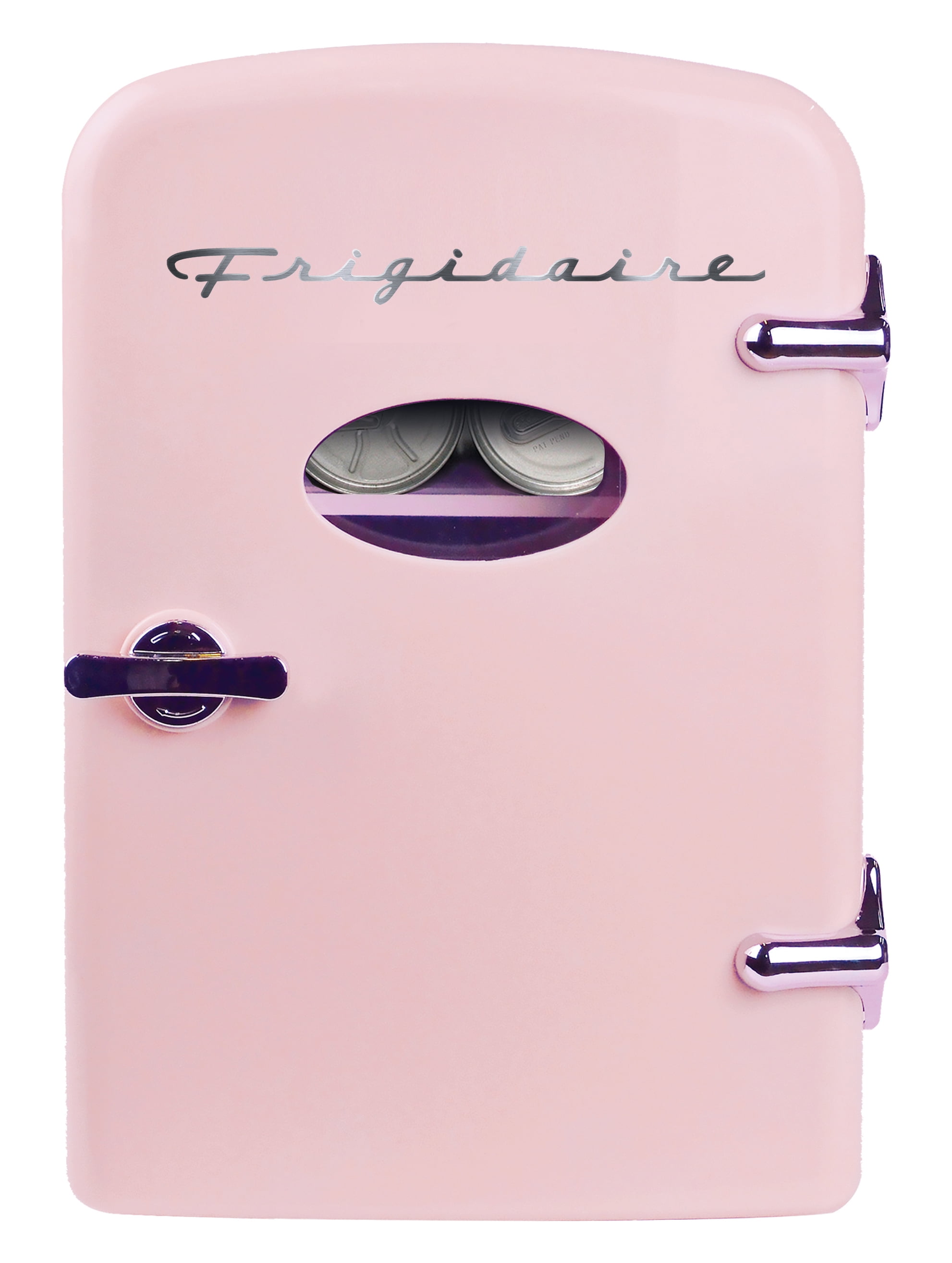 Frigidaire, Portable Retro 6 Can Mini Personal Fridge Cooler, EFMIS129, Pink