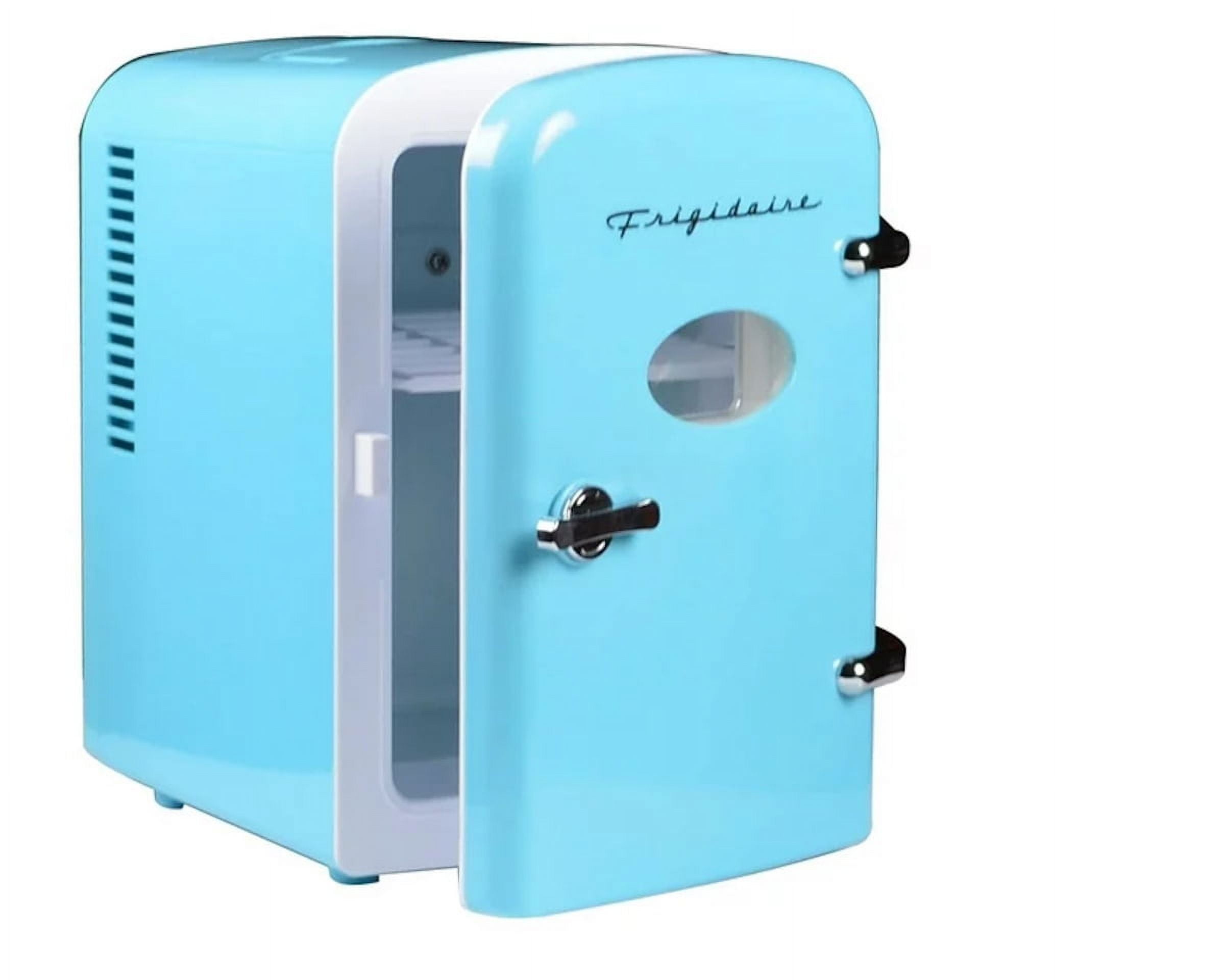 Restored Frigidaire Portable Retro 6can Mini Fridge Blue EFMIS129BLUE