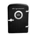 thumbnail image 1 of Frigidaire Portable Retro 6-can Mini Fridge EFMIS151, Built-in Bluetooth(R) Speaker, Black, 1 of 12