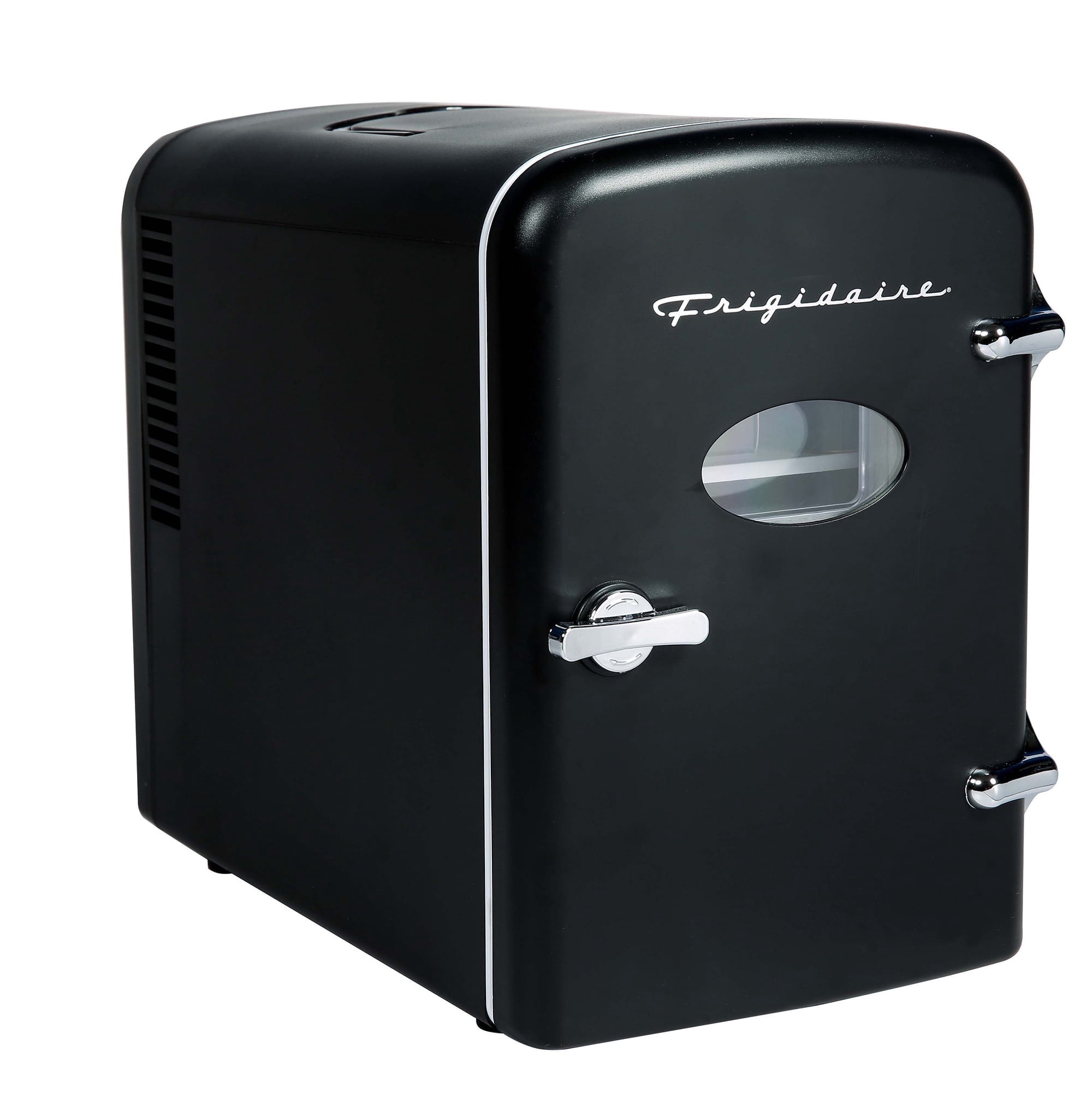 Frigidaire 9 Can Retro Personal Mini Fridge, 6L Portable Cooler with  AC & 12V Car Adapter, Compact Beverage Cooler for Drinks, Skincare, and Snacks