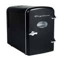 thumbnail image 1 of Frigidaire 9 Can Retro Personal Mini Fridge, 6L Portable Cooler with  AC & 12V Car Adapter, Compact Beverage Cooler for Drinks, Skincare, and Snacks, 1 of 7