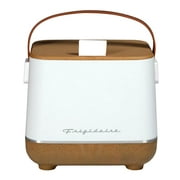 Frigidaire, Portable Top Opening Lid Insulated 6-Can Mini Personal Fridge Cooler, EFMIS310, White