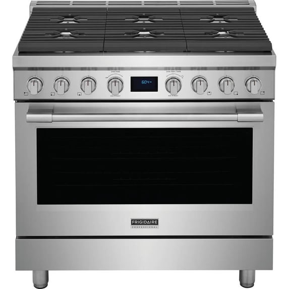 Frigidaire Professional PCFD3668AF 36 inch Stainless Dual-Fuel Freestanding Range