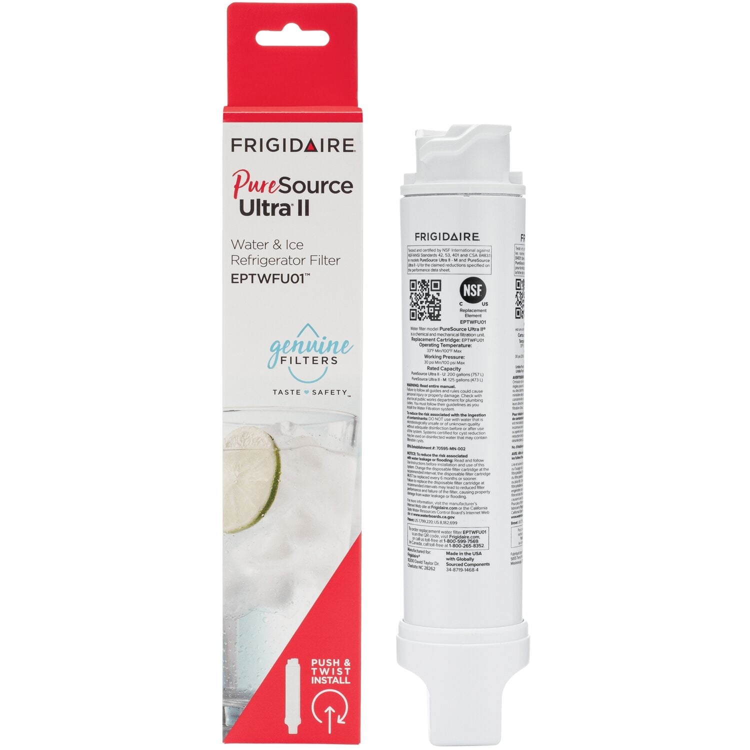 Frigidaire PureSource Ultra II Water and Ice Refrigerator Filter