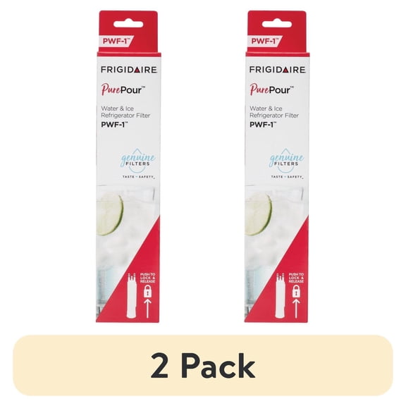(2 pack) Frigidaire Purepour Water and Ice Refrigerator Filter PWF-1 (FPPWFU01)