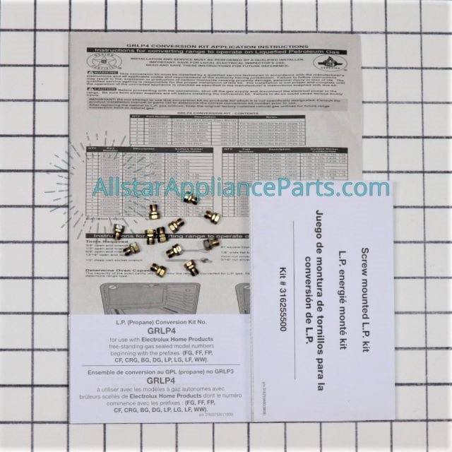 Frigidaire Range/Stove/Oven LP Conversion Kit GRLP4