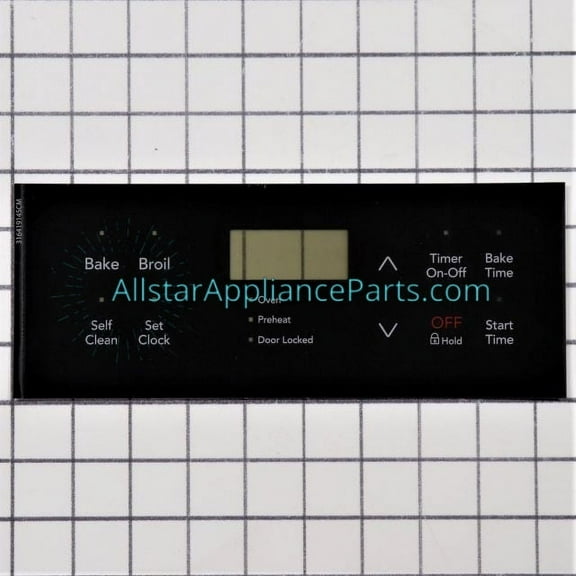 Frigidaire Range/Stove/Oven Overlay (Black) 316419145