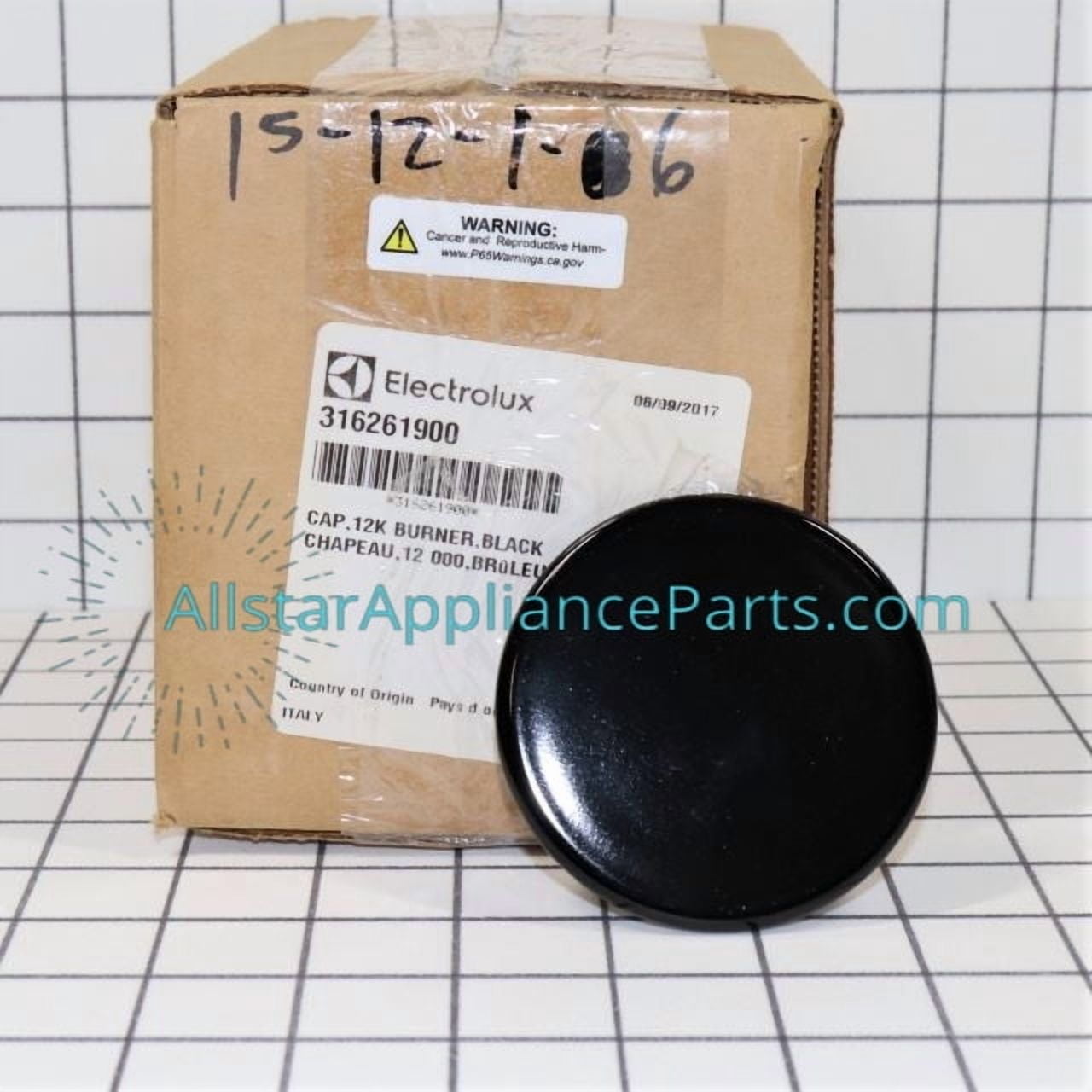 Frigidaire Range/Stove/Oven Surface Burner Cap 5304508510