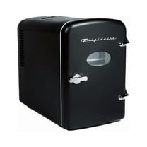 Frigidaire Retro 6 Can Mini Beverage/Skincare Cooler, Black, 4L