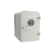 Frigidaire Retro 6 Can Mini Beverage/Skincare Cooler, Moonbeam, 4L