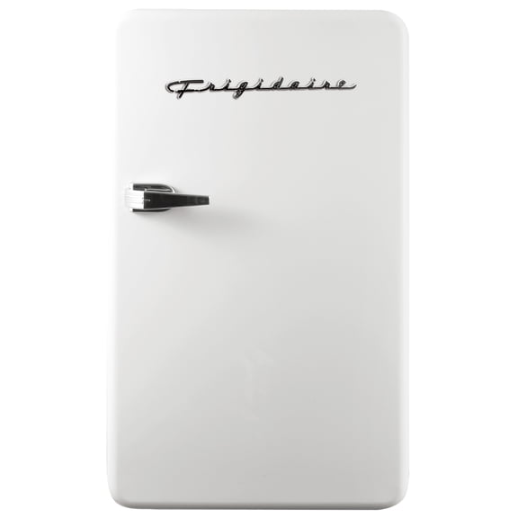 Frigidaire 3.2 Cu Ft Retro Compact Refrigerator, White Mini Fridge with Freezer for Apartment, Dorm, Office, Bedroom