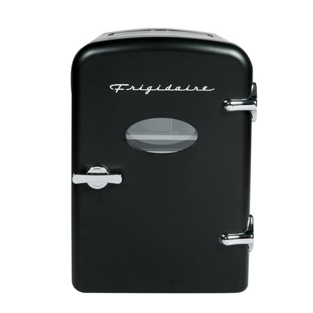 Frigidaire Retro Extra Large 9-Can Capacity Mini Personal Fridge Cooler, EFMIS175, Black