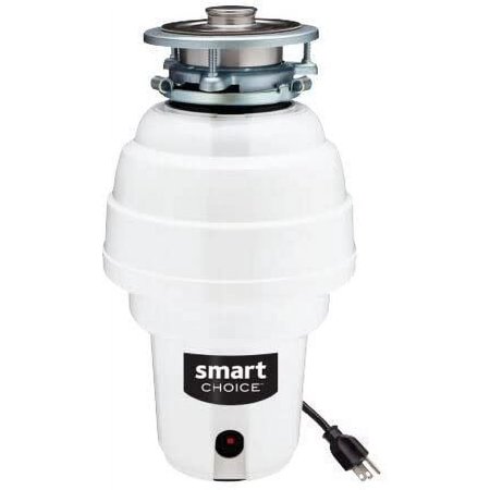 Smart Choice - 1.25HP Corded Garbage Disposal - White