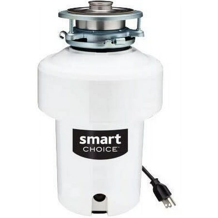 Smart Choice - 3/4HP Garbage Disposal - White