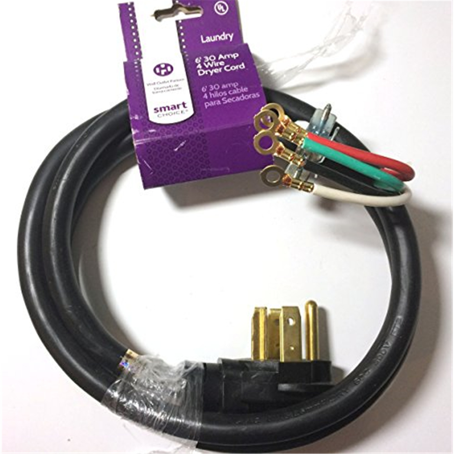 Frigidaire Smart Choice 6' 30Amp. 4Prong Dryer Cord