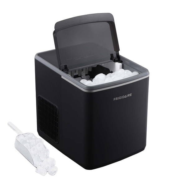 Frigidaire Smart WiFi Countertop Ice Maker, 26 lb. Daily Production, Bullet Ice Machine with App & Touch Controls, Remote Start & Scheduling, Black