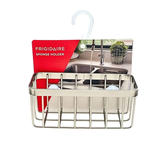 Frigidaire Sponge Holder, Suction Sponge Holder for Kitchen Sink, Sink Caddy, Dish Sponge Holder