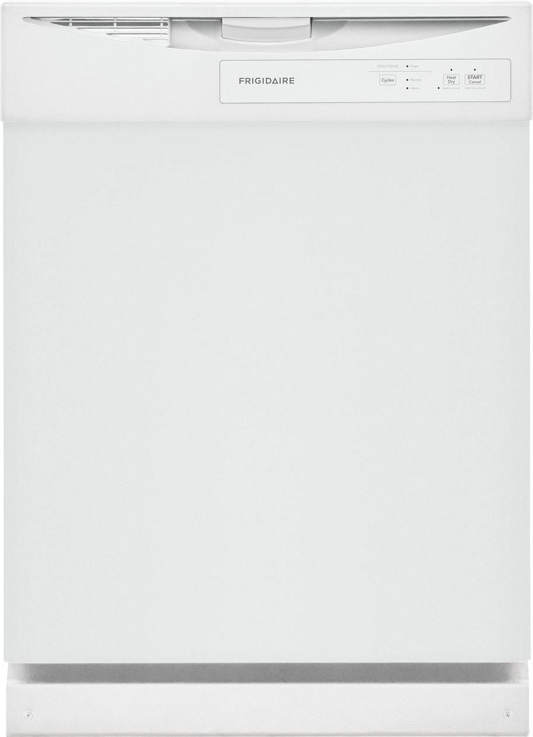 Frigidaire 24" White Built-In Front Control Dishwasher