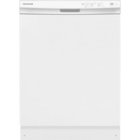 Frigidaire - 24" Front Control Built-In Plastic Tub Dishwasher with MaxDry 54 dBA - White