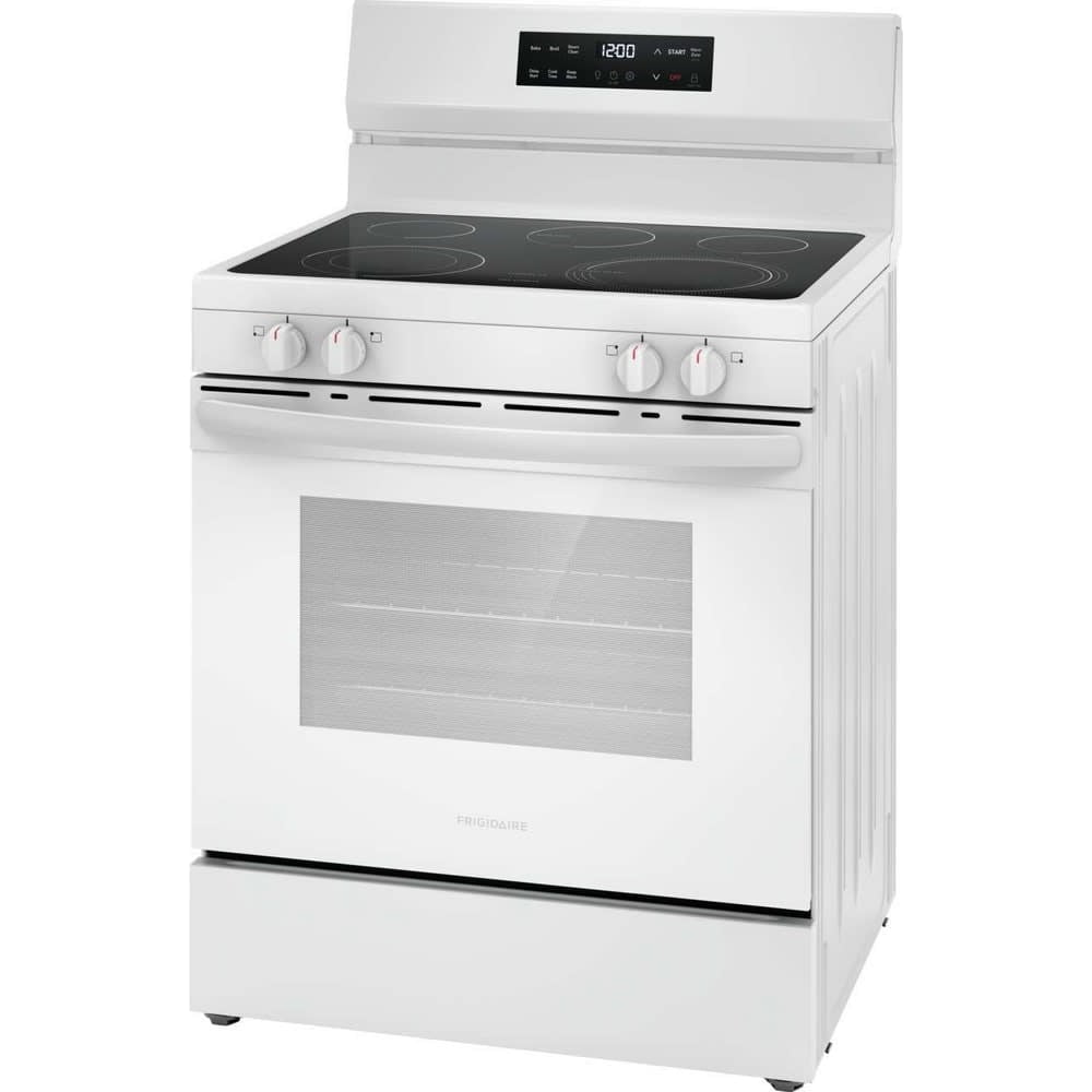 Frigidaire FCRE3062AW 30" Electric Range with Steam Clean, White