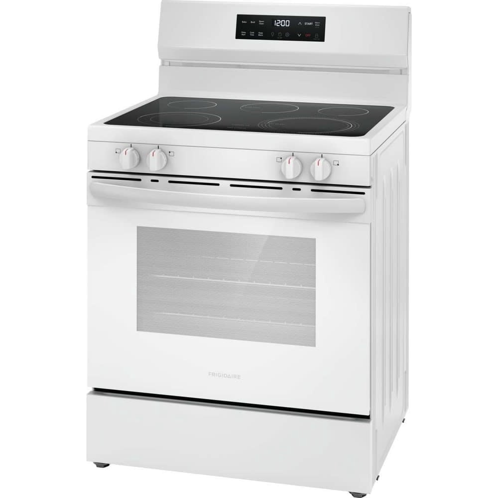 Frigidaire FCRE3062AW 30" Electric Range with Steam Clean, White